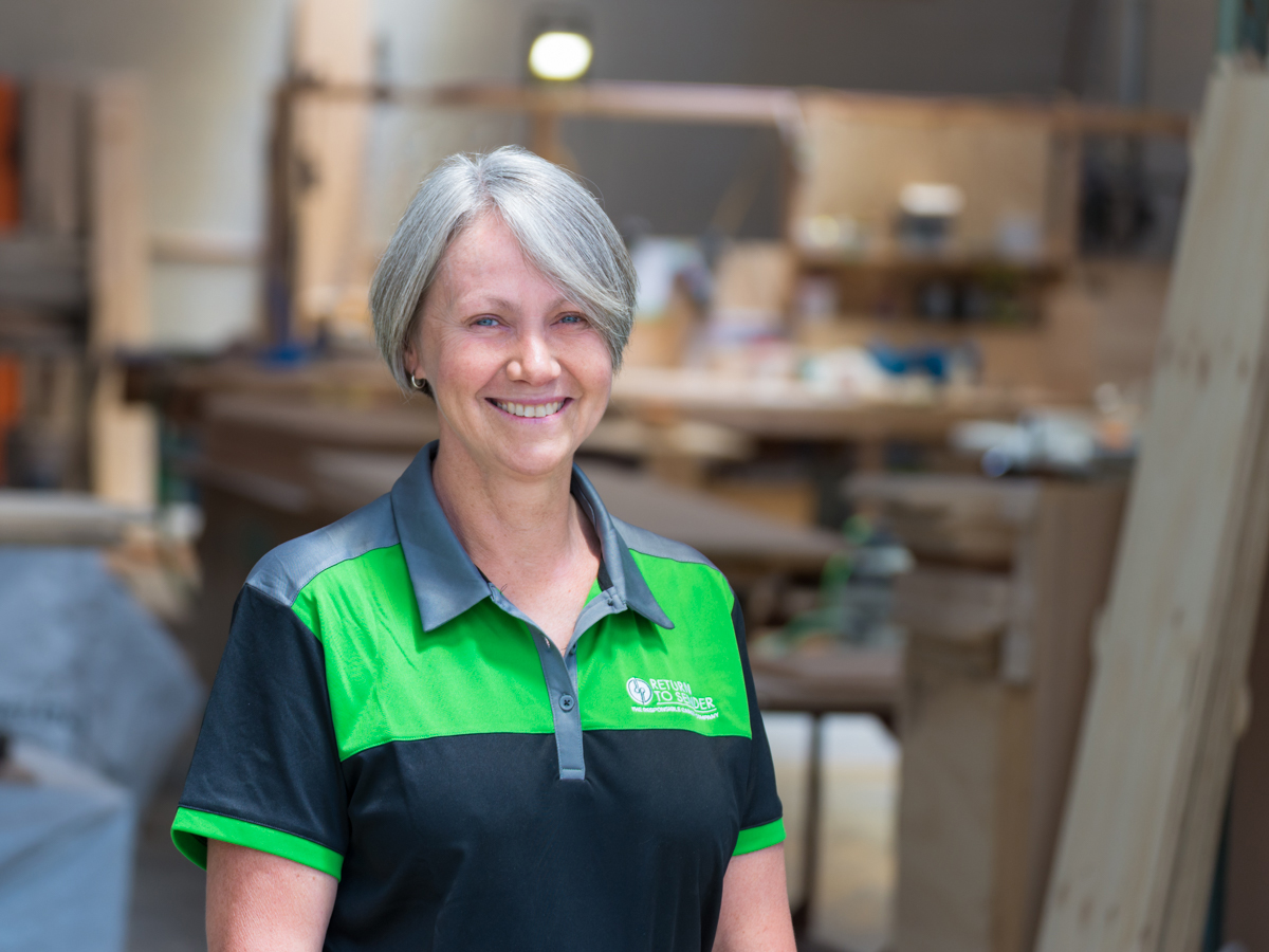Sue Hart, Factory Manager of Return To Sender.