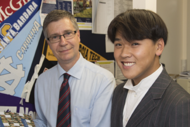 US Counsellor with an AIC student.