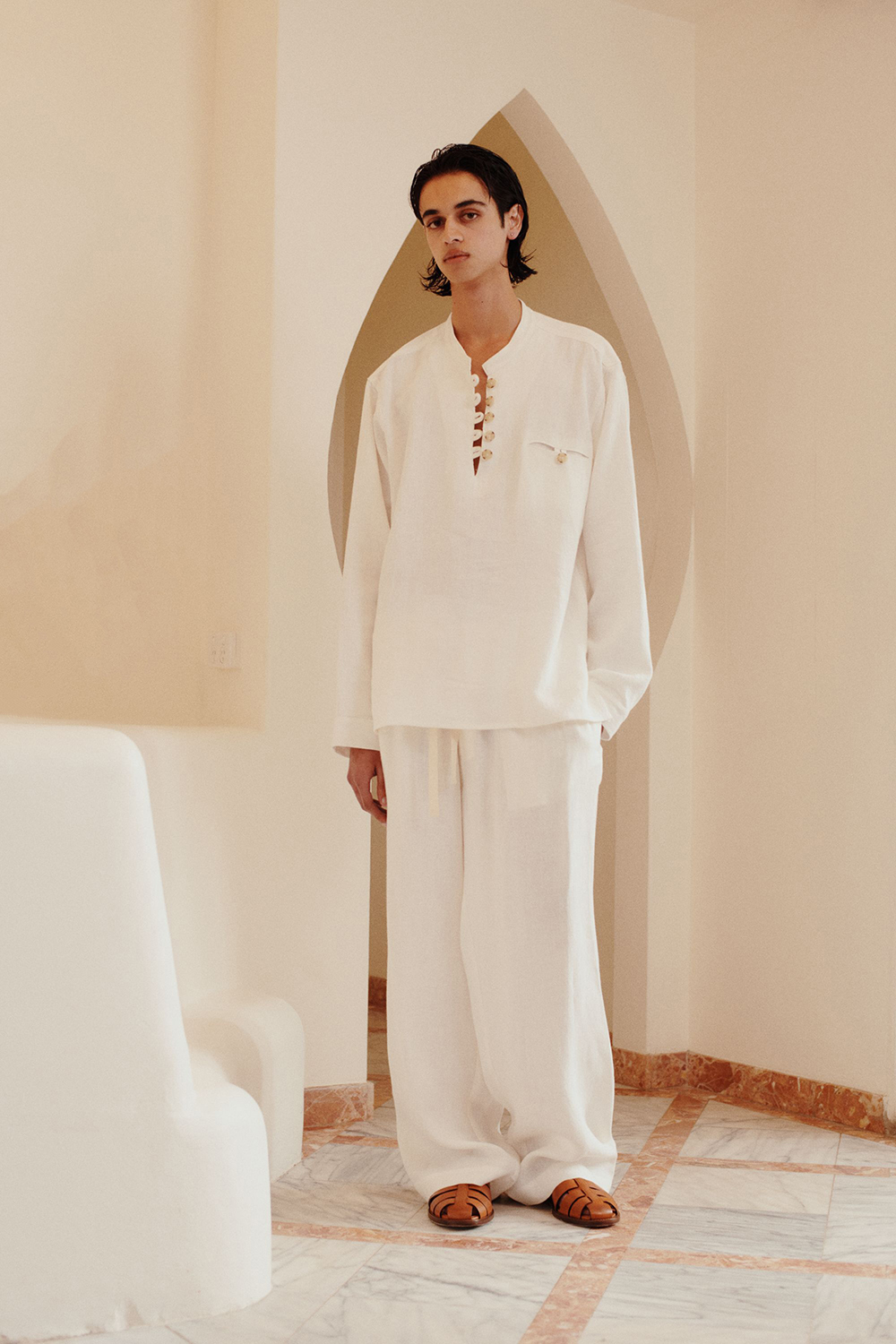 Commas White Artist Shirt