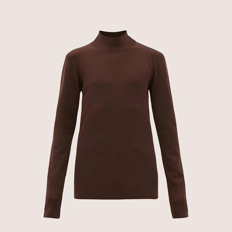 Bottega Veneta High-Neck Jersey Sweater, Bottega Veneta High-Neck Jersey Sweater,