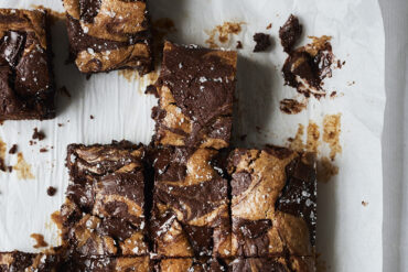 Choc Almond Butter Swirl Brownies