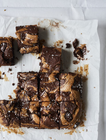 Choc Almond Butter Swirl Brownies