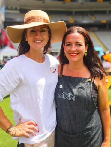 Rose, on the left, with her amazing side kick Sarah Langstone-Ross.
