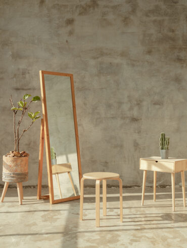 Brown Wooden Table With Chair