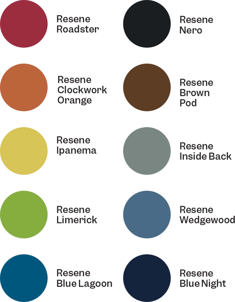 Mid-Century Modern Colours