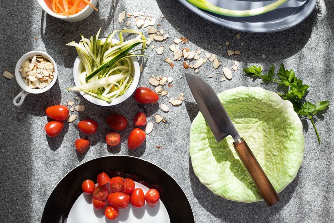 Traditional Santoku Custom Made Kitchen Knife by Willie van Niekerk of Kiwi Blade Knives