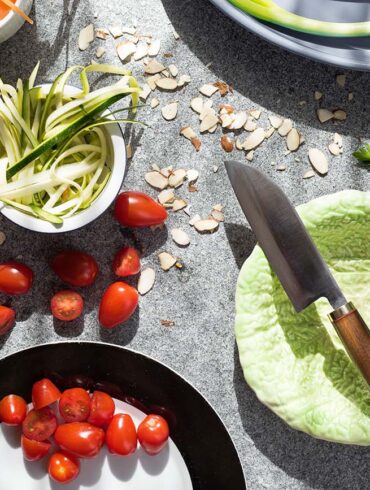 Traditional Santoku Custom Made Kitchen Knife by Willie van Niekerk of Kiwi Blade Knives