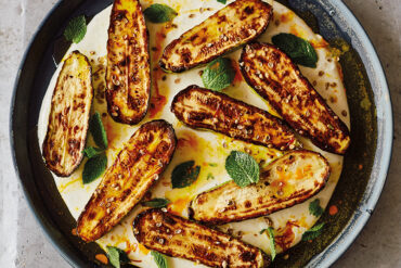 grilled courgettes