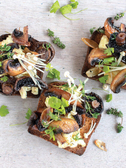 truffled mushrooms
