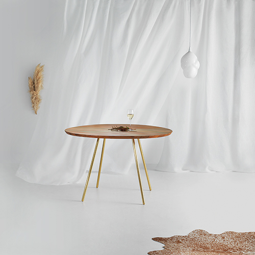 FLOW Dining Table and WHITECLOUD Light Pendant FLOW Dining Table and WHITECLOUD Light Pendant
