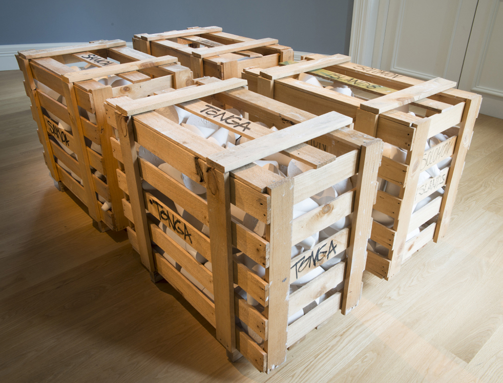 John Vea, Import/Export, 2008-2016. Courtesy of the artist and Auckland Art Gallery Toi o Tāmaki. John Vea, Import/Export, 2008-2016. Courtesy of the artist and Auckland Art Gallery Toi o Tāmaki.