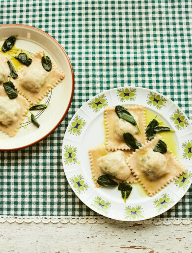 Leek and Cabbage Ravioli
