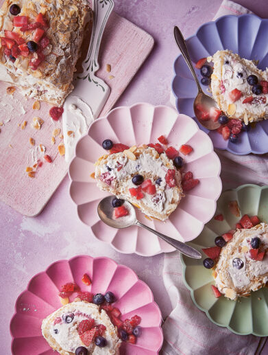 Berry and Prosecco Roulade