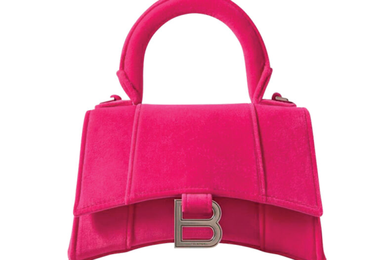Balenciaga | Hourglass XS Velvet Tote