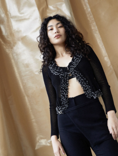 paris georgia fringe cardigan