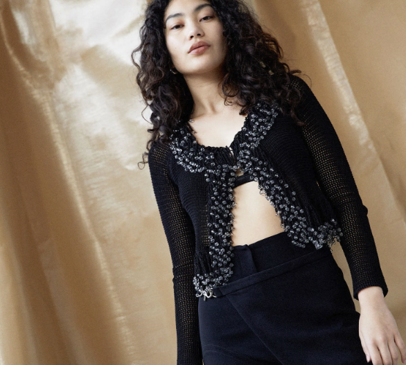 paris georgia fringe cardigan