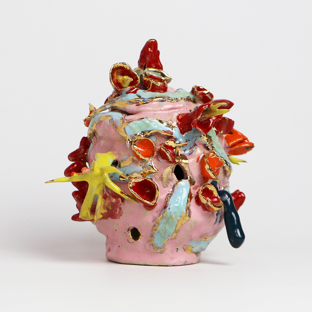 Virginia Leonard_2024_Urn 5_clay, lustre and resin_190 x 170mm_aLEO090-24_Indicative Image_Gow Langsford