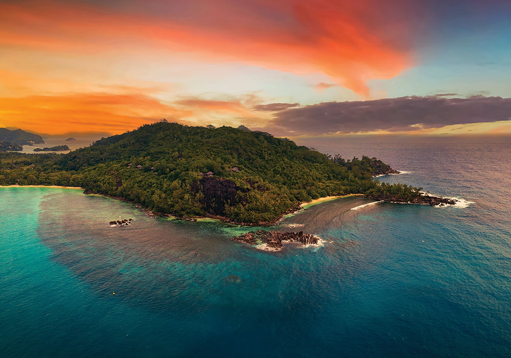 Port Launay Beach at Mahe Islands, Seychelles