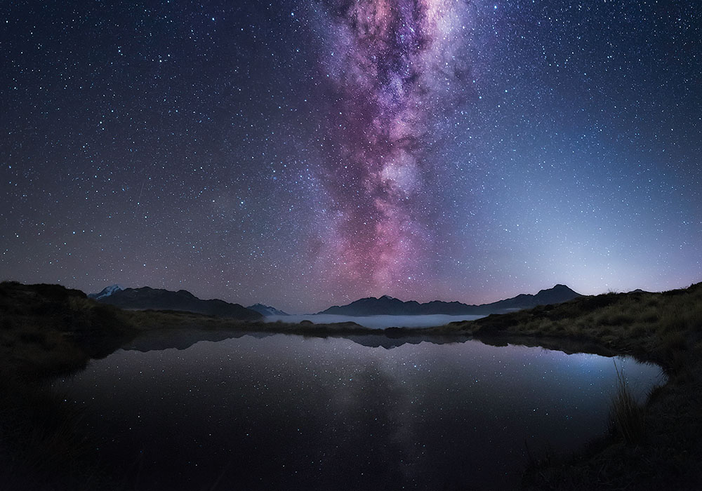 Canterbury Mt Cook Night Skies over Red Tarns copy