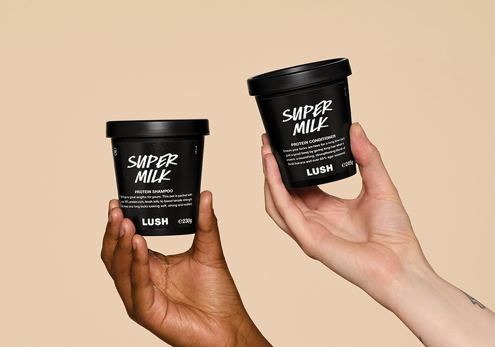 Best in Hair Lush Super Milk shampoo + conditioner duo lifestyle copy